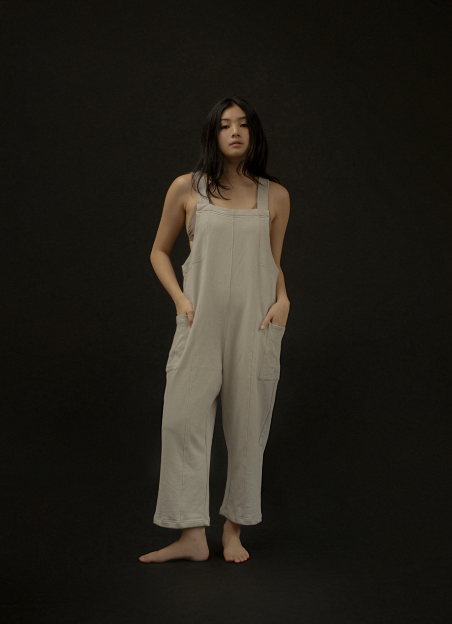 French terry jumpsuit ( 2colors )