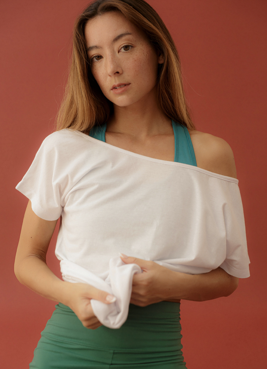 ECO Off shoulder short sleeve ( Long - 3colors ) / 8월 RESTOCK